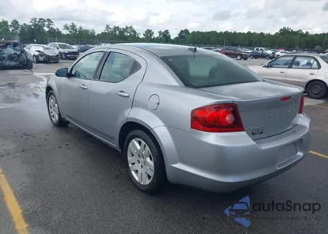 2013 Dodge Avenger Se z USA, uszkodzony, nr VIN 1C3CDZAB7DN627247